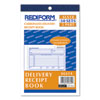 Delivery Receipt Book, Three-Part Carbonless, 6.38 x 4.25, 1/Page, 50 Forms