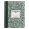 Lab Notebook, Quadrille Rule (5 sq/in), Green Marble Cover, (96) 10.13 x 7.88 Sheets