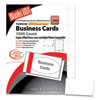 Printable Microperforated Business Cards, Copier/Inkjet/Laser/Offset, 2 x 3.5, White, 1,000 Cards, 10/Sheet, 100 Sheets/Pack