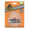 Tough & Clear Double-Sided Mounting Tape, Permanent, Holds Up to 0.25 lb per Inch, 1" x 12.5 ft, Clear