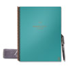 Fusion Smart Notebook, Seven Assorted Page Formats, Teal Cover, (21) 11 x 8.5 Sheets
