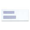 <strong>Universal®</strong><br />Double Window Business Envelope, #8 5/8, Square Flap, Self-Adhesive Closure, 3.63 x 8.63, White, 500/Box