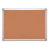 <strong>MasterVision®</strong><br />Earth Cork Board, 48 x 36, Natural Surface, Silver Aluminum Frame