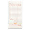 Guest Check Book, Three-Part Carbonless, 4.2 X 8.5, 1/page, 200/pack, 10 Packs/carton