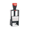 <strong>COSCO 2000PLUS®</strong><br />Self-Inking Heavy-Duty Line Dater with Microban, 1.25 x 0.63, Black