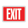 Glow-In-The-Dark Safety Sign, Exit, 12 X 8, Red