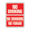 <strong>COSCO</strong><br />Two-Sided Signs, No Smoking/No Fumar, 8 x 12, Red