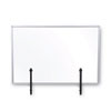 Protector Series Glass Aluminum Desktop Divider, 35.4 X 0.16 X 23.6, Clear