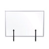 Protector Series Glass Aluminum Desktop Divider, 40.9 x 0.16 x 27.6, Clear