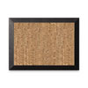 Natural Cork Bulletin Board, 36 x 24, Natural Surface, Black Wood Frame