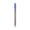 Cristal Xtra Bold Ballpoint Pen, Stick, Bold 1.6 Mm, Blue Ink, Clear Barrel, Dozen