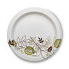 <strong>Dixie®</strong><br />Pathways Soak Proof Shield Heavyweight Paper Plates, 10.13" dia, Green/Burgundy, 125/Pack