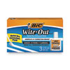 <strong>BIC®</strong><br />Wite-Out Quick Dry Correction Fluid, 20 mL Bottle, White, 3/Pack