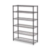 <strong>Alera®</strong><br />NSF Certified 6-Shelf Wire Shelving Kit, 48w x 18d x 72h, Black Anthracite