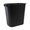 Soft-Sided Wastebasket, 14 Qt, Plastic, Black