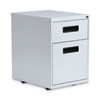 File Pedestal, Left Or Right, 2-Drawers: Box/file, Legal/letter, Light Gray, 14.96" X 19.29" X 21.65"