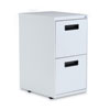 File Pedestal, Left Or Right, 2 Legal/letter-Size File Drawers, Light Gray, 14.96" X 19.29" X 27.75"
