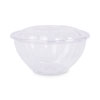 Renewable And Compostable Salad Bowls With Lids, 32 Oz, Clear, 50/pack, 3 Packs/carton