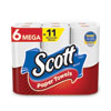 <strong>Scott®</strong><br />Choose-a-Size Mega Kitchen Roll Paper Towels, 1-Ply, 102/Roll, 6 Rolls/Pack, 4 Packs/Carton