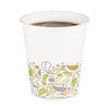 Deerfield Printed Paper Hot Cups, 10 oz, 50 Cups/Sleeve, 20 Sleeves/Carton