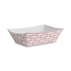 <strong>Boardwalk®</strong><br />Paper Food Baskets, 1 lb Capacity, Red/White, 1,000/Carton