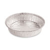 <strong>Boardwalk®</strong><br />Round Aluminum To-Go Containers, 48 oz, 9" Diameter x 1.66"h, Silver, 500/Carton