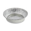 <strong>Boardwalk®</strong><br />Round Aluminum To-Go Containers, 24 oz, 7" Diameter x 1.47"h, Silver, 500/Carton