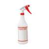 <strong>Boardwalk®</strong><br />Trigger Spray Bottle, 32 oz, Clear/Red, HDPE, 3/Pack