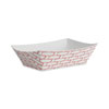 <strong>Boardwalk®</strong><br />Paper Food Baskets, 3 lb Capacity, Red/White, 500/Carton