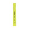 <strong>Universal™</strong><br />Desk Highlighters, Fluorescent Yellow Ink, Chisel Tip, Yellow Barrel, Dozen