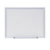<strong>Universal®</strong><br />Deluxe Melamine Dry Erase Board, 24 x 18, Melamine White Surface, Silver Aluminum Frame
