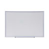 Deluxe Melamine Dry Erase Board, 36" x 24", White Surface, Satin Aluminum Frame