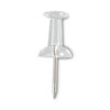 <strong>Universal®</strong><br />Clear Push Pins, Plastic, Clear, 0.38", 400/Pack