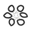 <strong>Universal®</strong><br />Wrist Coil Plus Key Ring, Plastic, Black, 6/Pack
