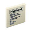 <strong>Highland™</strong><br />Self-Stick Notes, 3" x 3", Yellow, 100 Sheets/Pad, 12 Pads/Pack