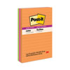 <strong>Post-it® Notes Super Sticky</strong><br />Pads in Energy Boost Collection Colors, Note Ruled, 4" x 6", 90 Sheets/Pad, 3 Pads/Pack