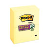 <strong>Post-it® Notes Super Sticky</strong><br />Pads in Canary Yellow, 3" x 5", 90 Sheets/Pad, 12 Pads/Pack