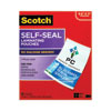 <strong>Scotch™</strong><br />Self-Sealing Laminating Pouches, 9.5 mil, 9" x 11.5", Gloss Clear, 25/Pack