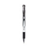 Z-Grip Flight Ballpoint Pen, Stick, Bold 1.2 mm, Black Ink, White/Black Fashion Accents Barrel, 12/Pack