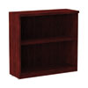 Alera Valencia Series Bookcase, Two-Shelf, 31 3/4w X 14d X 29 1/2h, Mahogany