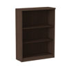 Alera Valencia Series Bookcase, Three-Shelf, 31 3/4w X 14d X 39 3/8h, Espresso