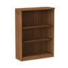 Alera Valencia Series Bookcase, Three-Shelf, 31.75w x 14d x 39.38h, Modern Walnut