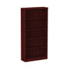 Alera Valencia Series Bookcase, Five-Shelf, 31 3/4w X 14d X 64 3/4h, Mahogany