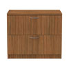 <strong>Alera®</strong><br />Alera Valencia Series Lateral File, 2 Legal/Letter-Size File Drawers, Modern Walnut, 34" x 22.75" x 29.5"