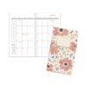 Badge Floral Two-Year Monthly Planner, Badge Floral Artwork, 6 x 3.5, Blue/Green Cover, 24-Month (Jan to Dec): 2023 to 2024