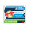 Non-Scratch Multi-Purpose Scrub Sponge, 4.4 x 2.6, 0.8" Thick, Blue, 6/Pack