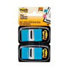 <strong>Post-it® Flags</strong><br />Standard Page Flags in Dispenser, Bright Blue, 50 Flags/Dispenser, 2 Dispensers/Pack