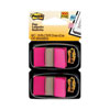<strong>Post-it® Flags</strong><br />Standard Page Flags in Dispenser, Bright Pink, 50 Flags/Dispenser, 2 Dispensers/Pack