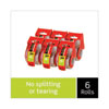 <strong>Scotch®</strong><br />Sure Start Packaging Tape with Dispenser, 1.5" Core, 1.88" x 22.2 yds, Clear, 6/Pack
