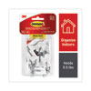 <strong>Command™</strong><br />General Purpose Hooks, Small, Metal, White/Silver, 0.5 lb Capacity, 28 Hooks and 32 Strips/Pack